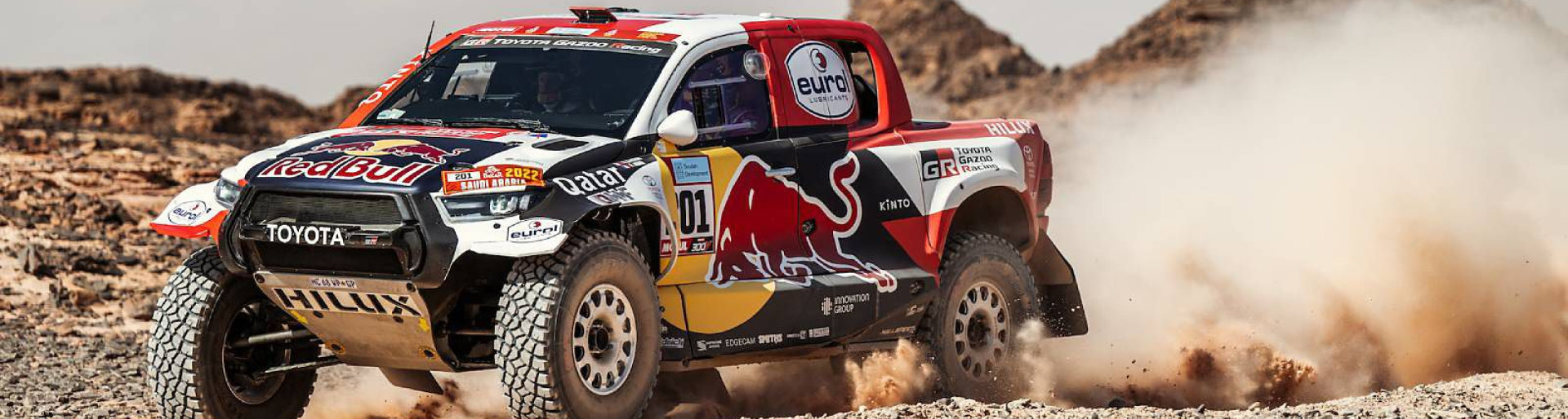 Изображение на странице НАССЕР АЛЬ-АТТИЯ ЗА РУЛЕМ TOYOTA HILUX СТАЛ ПОБЕДИТЕЛЕМ РАЛЛИ-РЕЙДА «ДАКАР-2022» Тойота Центр Пенза